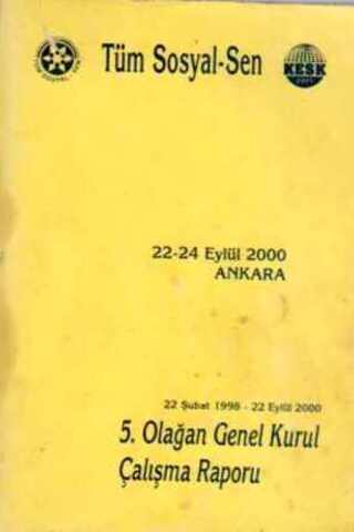 5. Olağan Genel Kurul Çalışma Raporu