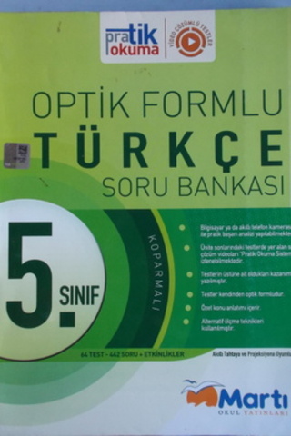 5. Sınıf Optik Formlu Türkçe Soru Bankası