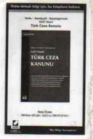 5237 Sayılı Türk Ceza Kanunu