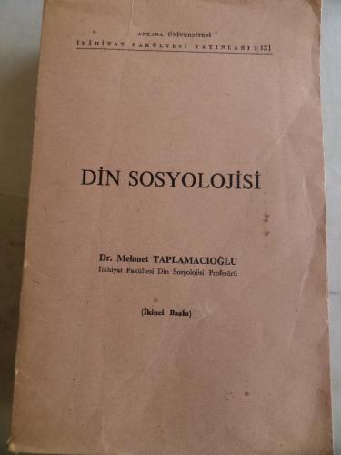 Din Sosyolojisi Mehmet Taplamacıoğlu