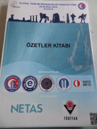 Ulusal Yazılım Mühendisliği Sempozyumu 24-26 Ekim 2016 Özetler Kitabı