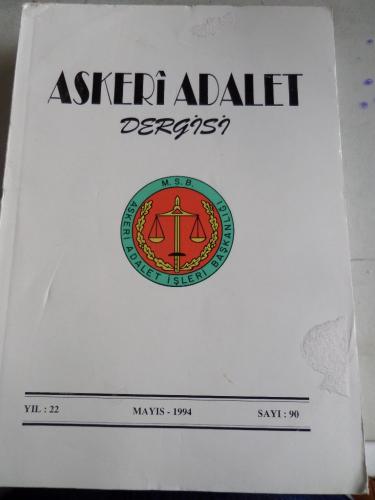 Askeri Adalet Dergisi 1994 / 90
