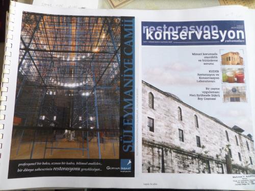 Restorasyon Konservasyon Çalışmaları 3 Aylık Bilim Dergisi Sayı: 1 / N