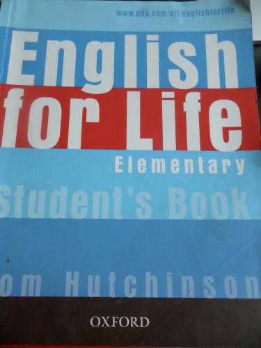 English For Life Elementary Student's Book