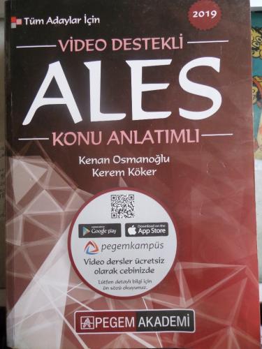 Video Destekli ALES 2019 Konu Anlatımlı Kenan Osmanoğlu