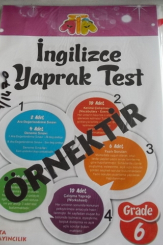 6. Sınıf İngilizce Yaprak Test*