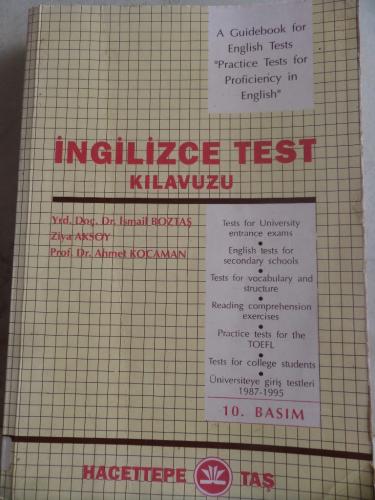 İngilizce Test Kılavuzu İsmail Boztaş