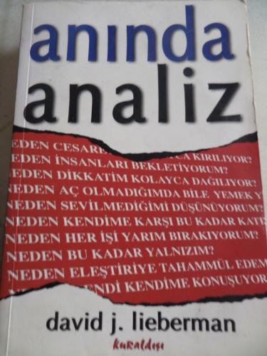 Anında Analiz David J. Lieberman