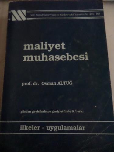 Maliyet Muhasebesi Osman Altuğ