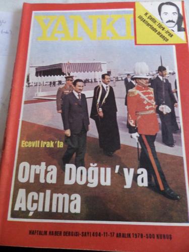 Yankı Haftalık Haber Dergisi 1978 / 404