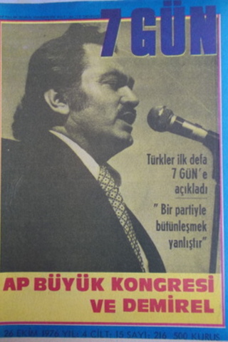 7 Gün Dergisi 1976 / 216