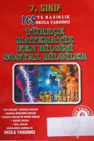 7. Sınıf LGS Türkçe Matematik Fen Bilgisi Sosyal Bilgiler