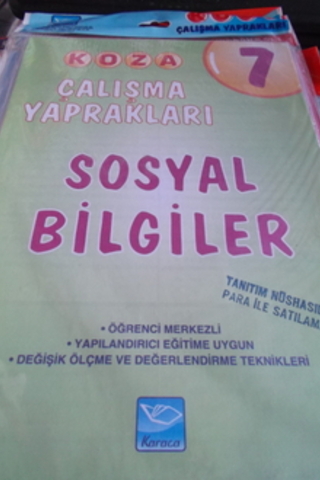 7.Sınıf Sosyal Bilgiler Çalışma Yaprakları