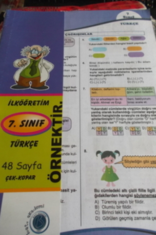 7.Sınıf Türkçe Çek Kopar