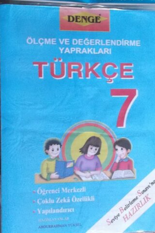7. Sınıf Türkçe Ölçme ve Değerlendirme Yaprakları