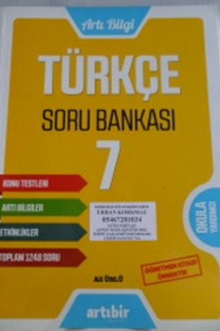 7. Sınıf Türkçe Soru Bankası Ali Ünlü