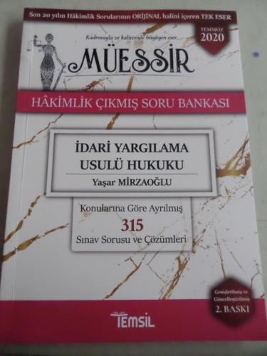 Müessir Hakimlik Çıkmış Soru Bankası İdari Yargılama Usulü Hukuku