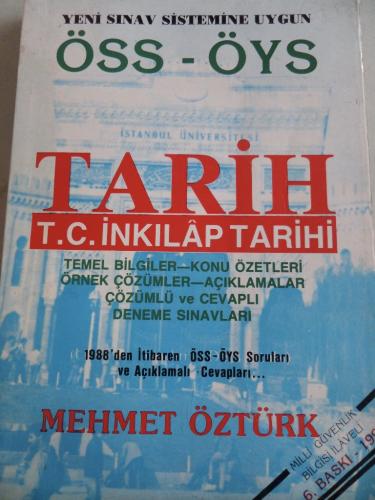 ÖSS ÖYS Tarih Mehmet Öztürk