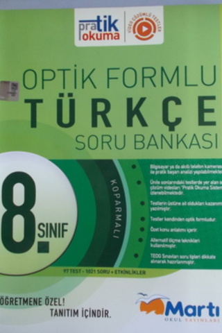8. Sınıf Optik Formlu Türkçe Soru Bankası