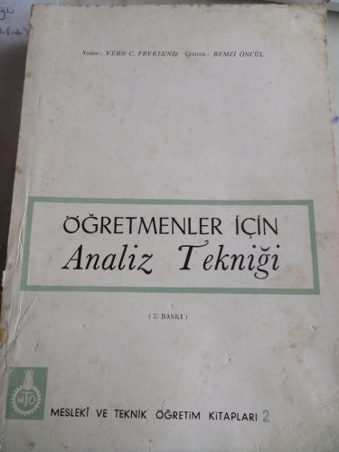Öğretmenler İçin Analiz Tekniği