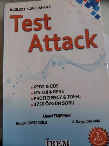 Test Attack İngilizce Soru Bankası Ahmet Taşpınar