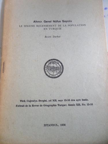 Altıncı Genel Nüfus Sayımı