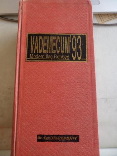 Vademecum Modern İlaç Rehberi + ATC Index 1993 Rıza Ommaty