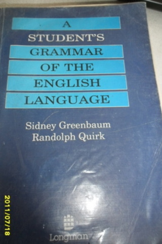 A Student's Grammar Of The English Language Sidney Greenbaum