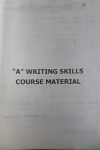 A writing Skills Course Material*