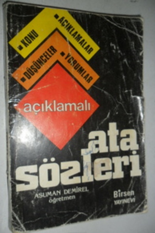 Açıklamalı Atasözleri Asuman Demirel