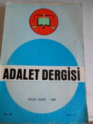 Adalet Dergisi 1987 / 5