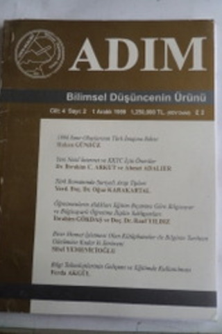 Adım Bilimsel Düşüncenin Ürünü 1999 / 2