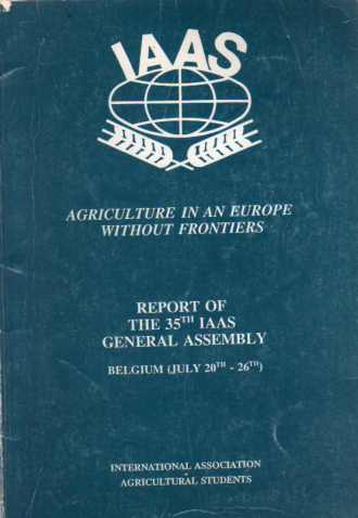 Agriculture In An Europe Without Frontiers