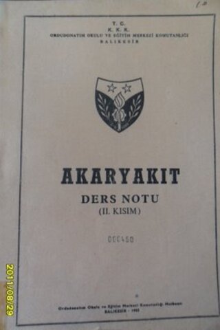 Akaryakıt Ders Notu ( 2. Kısım )