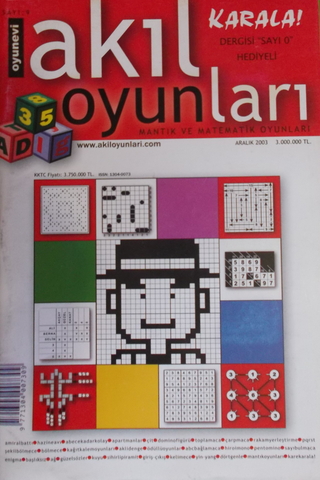 Akıl Oyunları Mantık ve Matematik Oyunları Sayı:9 Aralık 2003
