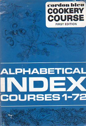 Alphabetical Index Courses 1-72