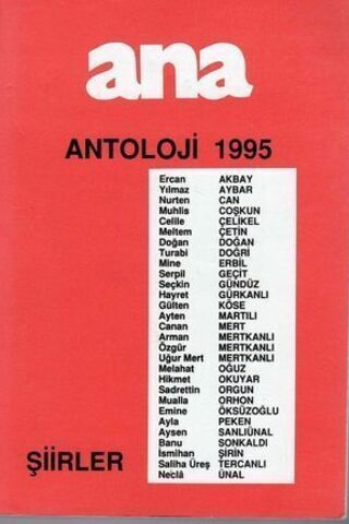 Ana Antoloji 1995 - Şiirler