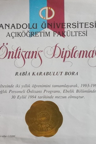 Anadolu Üniversitesi Açıköğretim Fakültesi Önlisans Diploması