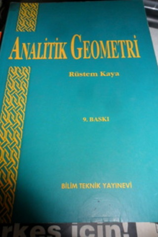 Analitik Geometri Rüstem Kaya