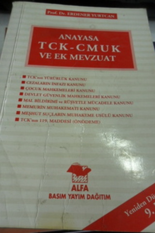 Anayasa TCK-CMUK ve Ek Mevzuat