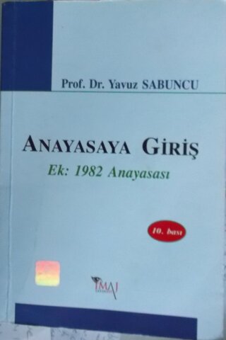 Anayasaya Giriş Yavuz Sabuncu