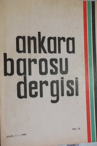 Ankara Barosu Dergisi 1966 / 2