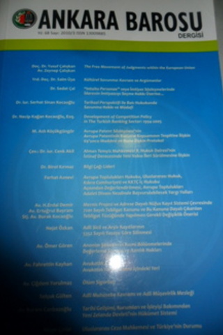 Ankara Barosu Dergisi 2006 / 4