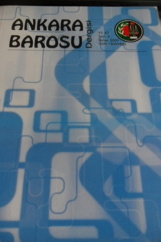 Ankara Barosu Dergisi 2009 / 2