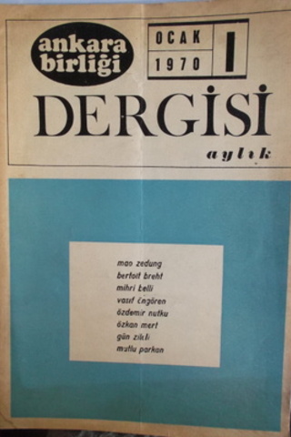 Ankara Birliği Dergisi 1970 / 1