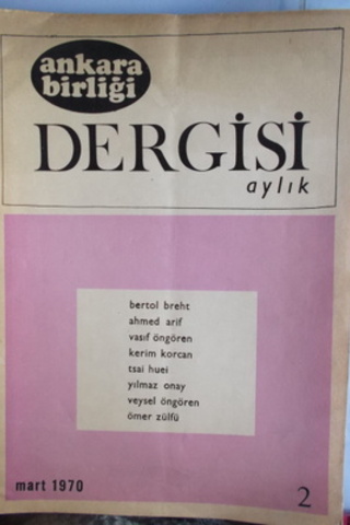 Ankara Birliği Dergisi 1970 / 2