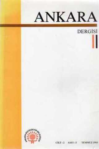 Ankara Dergisi 1993 / Cilt 2 Sayı 5