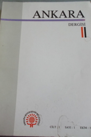 Ankara Dergisi Cilt 1 Sayı 1