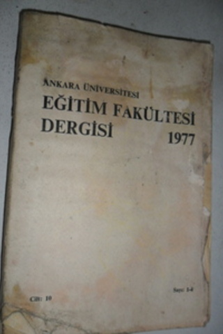 Ankara Üniversitesi Eğitim fakültesi Dergisi 1977 Hıfzı Doğan