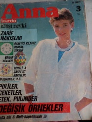 Anna Burda Elişi Zevki 1985 / 3 (Paftalı)
